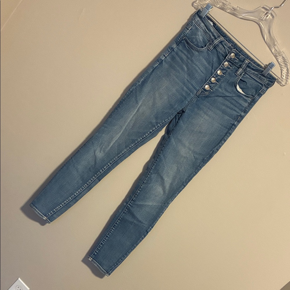American Eagle Outfitters High Rise Blue Jeans
